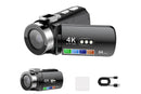 4K Video Camera Camcorder 64MP Vlogging Camera With 28X Digital Zoom for YouTube - Standard Version
