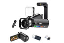 4K Video Camera Camcorder 64MP Vlogging Camera With 28X Digital Zoom for YouTube - Black Pro Version