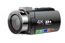 4K Video Camera Camcorder 64MP Vlogging Camera With 28X Digital Zoom for YouTube - Black Pro Version