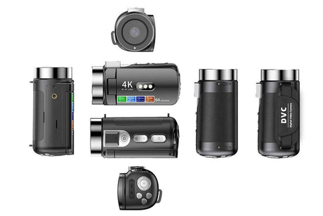 4K Video Camera Camcorder 64MP Vlogging Camera With 28X Digital Zoom for YouTube - Black Pro Version