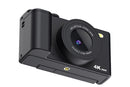 4K Digital Camera Flip Screen Autofocus for Vlogging and Photography Beginners - Black