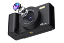 4K Digital Camera Flip Screen Autofocus for Vlogging and Photography Beginners - Black