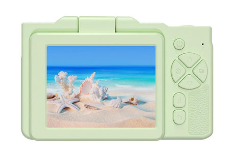 Digital Camera With 180 Degree Flip Screen 16X Digital Zoom Camera With 32G Memory Card -Green