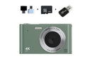 4K Digital Camera for Photography Vlogging Camera for YouTube Video 16X Digital Zoom with 32G Memory Card - Green