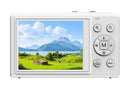 5K HD Dual Screen Digital Camera Point and Shoot Selfie Camera with LED Fill Light - White