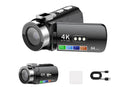 4K Video Camera Camcorder 64MP Vlogging Camera With 28X Digital Zoom for YouTube - Standard Version
