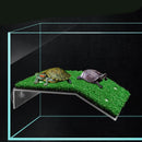 Turtle Basking Platform Simulation Grass Turtle Ramp for Fish Tank Aquarium - S