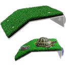 Turtle Basking Platform Simulation Grass Turtle Ramp for Fish Tank Aquarium - M