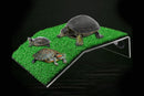 Turtle Basking Platform Simulation Grass Turtle Ramp for Fish Tank Aquarium - M