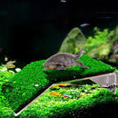Turtle Basking Platform Simulation Grass Turtle Ramp for Fish Tank Aquarium - L