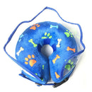 Soft Inflatable Pet Dog Cone Collar Anti Licking Scratching Blue - XL