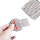 Stainless Steel Pet Flea Comb Fine Tooth Grooming Tool Red