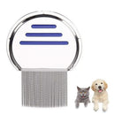 Stainless Steel Pet Flea Comb Fine Tooth Grooming Tool Red