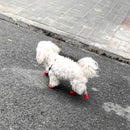 Waterproof Anti Slip Pet Shoes with Rubber Sole for Indoor and Outdoor Use Red - S