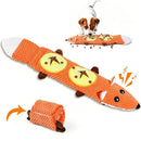 Dog Toys for Aggressive Chewers Dog Toys with Squeaker for Boredom and Teething Orange