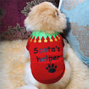 3Pcs Christmas Dog Cat T-Shirt Clothes Vest Puppy Pet Apparel Shirts - S