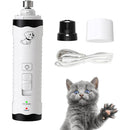 Electric Dog Nail Grinder - M3 Rechargeable Pet Nail Trimmer Grooming Tool