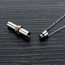 Pet Urn Necklace Pendant Titanium Steel Jewelry