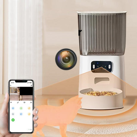 5L Smart Pet Feeder with Camera & Dual-Band WiFi - Automatic Dispenser