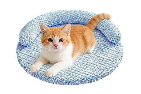 Washable Cooling Pet Bed with Removable Cover for Dogs & Cats - Dark Gray - L
