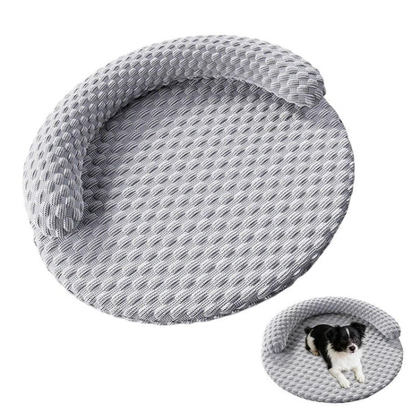 Washable Cooling Pet Bed with Removable Cover for Dogs & Cats - Dark Gray - XL