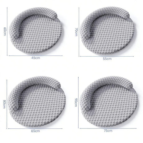 Washable Cooling Pet Bed with Removable Cover for Dogs & Cats - Dark Gray - XL
