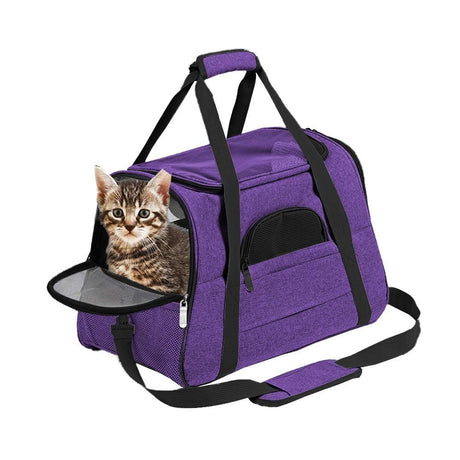 Cat Pet Carrier Travel Carrier Pet Bag for Small Medium Cats Pink