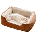 Rectangle Pet Bed for Dogs Cats Beds Warming Soft Calming Sleeping Puppy Bed Black - M