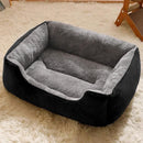 Rectangle Pet Bed for Dogs Cats Beds Warming Soft Calming Sleeping Puppy Bed Black - XL