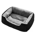 Rectangle Pet Bed for Dogs Cats Beds Warming Soft Calming Sleeping Puppy Bed Black - XL