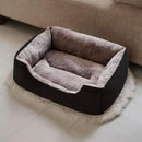 Rectangle Pet Bed for Dogs Cats Beds Warming Soft Calming Sleeping Puppy Bed Black - XL