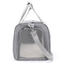 Foldable Travel Pet Carrier Bag Portable Cat Dog Kennel Bag Grey - S