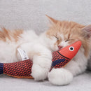 3Pcs Saury Fish Cat Toys Interactive Cat Kitten Kicker Teething Toys