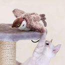 Interactive Cat Toy with Chirping Electronic Flying Bird for Indoor Cats