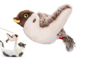 Interactive Cat Toy with Chirping Electronic Flying Bird for Indoor Cats