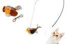 Interactive Cat Toy with Chirping Electronic Flying Bird for Indoor Cats