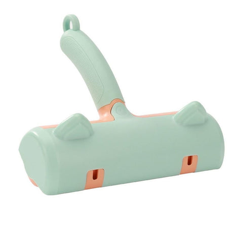 Reusable Pet Hair Remover Roller - For Dog & Cat Fur on Furniture & Clothes Green
