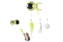 Electric Interactive Cat Toys Automatic Lifting Cat Teaser Toys Set Green