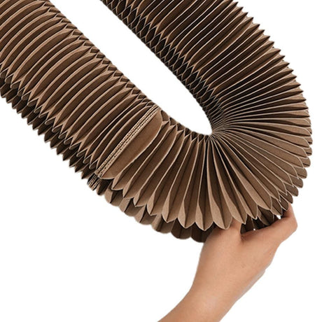 Organ Cat Toy Transformable Interactive Cardboard Toy with Track and Bell Ball