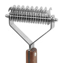 Large 2-Sided Undercoat Rake for Dogs & Cats Pet Grooming Dematting Brush
