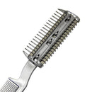 Two-Sided Pet Grooming Comb with Razor for Dog & Cat Fur Trimming
