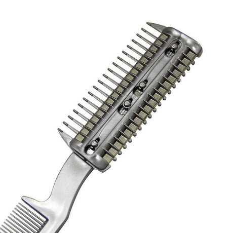 Two-Sided Pet Grooming Comb with Razor for Dog & Cat Fur Trimming