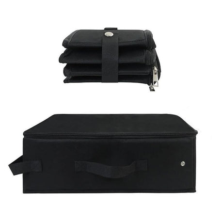 Portable Foldable Cat Travel Litter Box - Waterproof & Easy to Clean Black