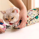 Anti-Escape Cat Grooming Wrap Mat Anti-Scratch Calming Wrap for Pet Nail Clipping Multifunctional Pet Mat - L