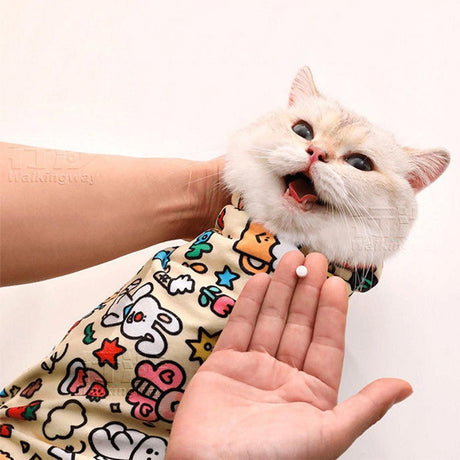 Anti-Escape Cat Grooming Wrap Mat Anti-Scratch Calming Wrap for Pet Nail Clipping Multifunctional Pet Mat - XL