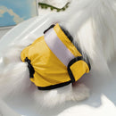 Washable Female Pet Nappy Diaper Dog Cat Physiological Pants Yellow - M