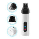 2-Mode Silent Pet Grooming Nail Grinder Rechargeable Dog Nail Trimmer