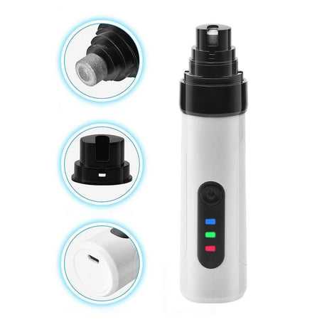 2-Mode Silent Pet Grooming Nail Grinder Rechargeable Dog Nail Trimmer