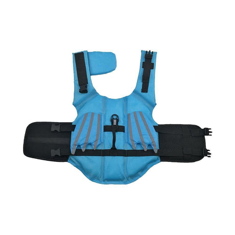 Dog Life Jacket Wings Pet Life Vest Adjustable Dog Flotation Swim Vest Blue - M