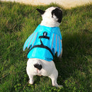 Dog Life Jacket Wings Pet Life Vest Adjustable Dog Flotation Swim Vest Blue - 2XL